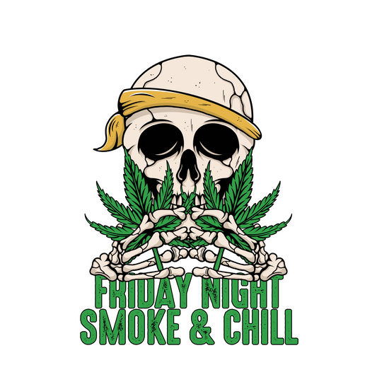Friday Night Smoke & Chill sticker